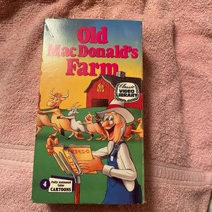Vintage Old MacDonalds Farm VHS 4 Color Cartoons!